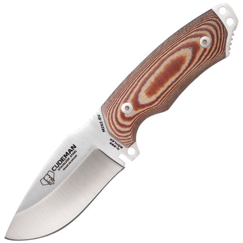 Cudeman Mini Boina Verde 115-X Sand Micarta Fixed-Blade Knife