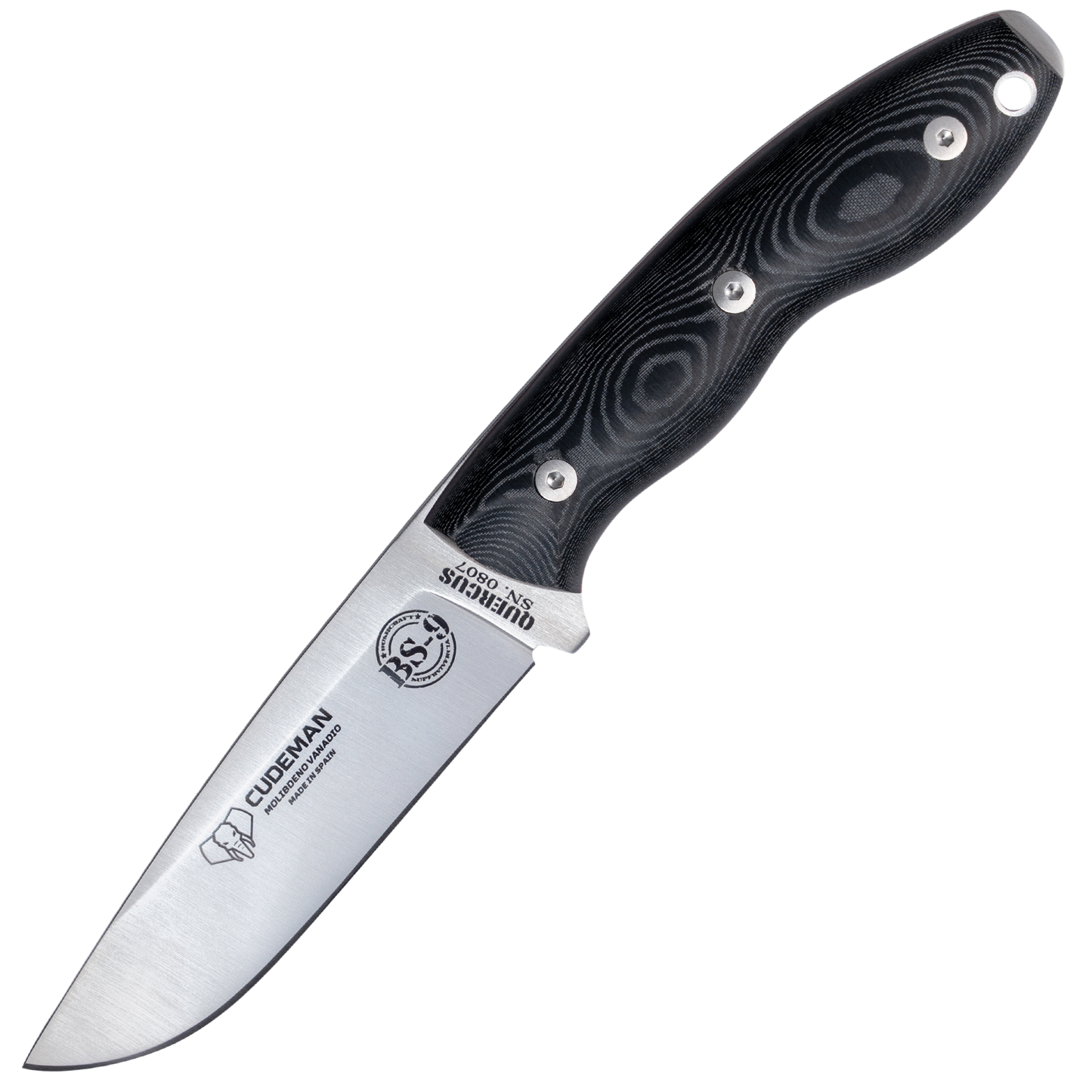Cudeman QUERCUS Black Micarta