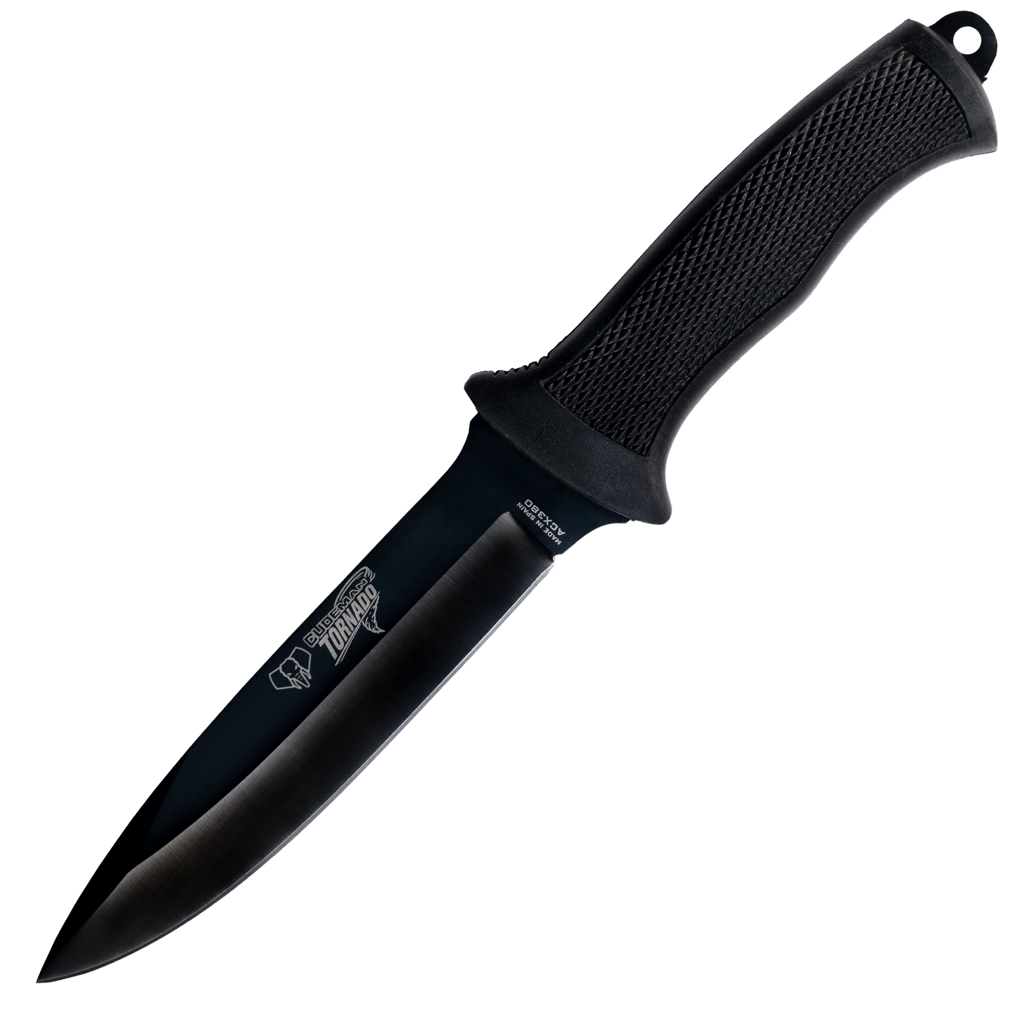Cudeman TORNADO Black Rubber Blued