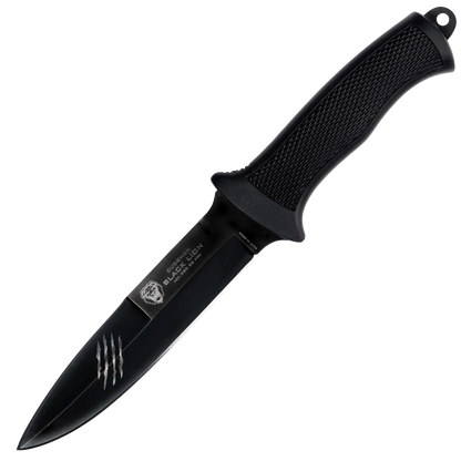 Cudeman BLACK LION Black Phosphate Rubber Handle