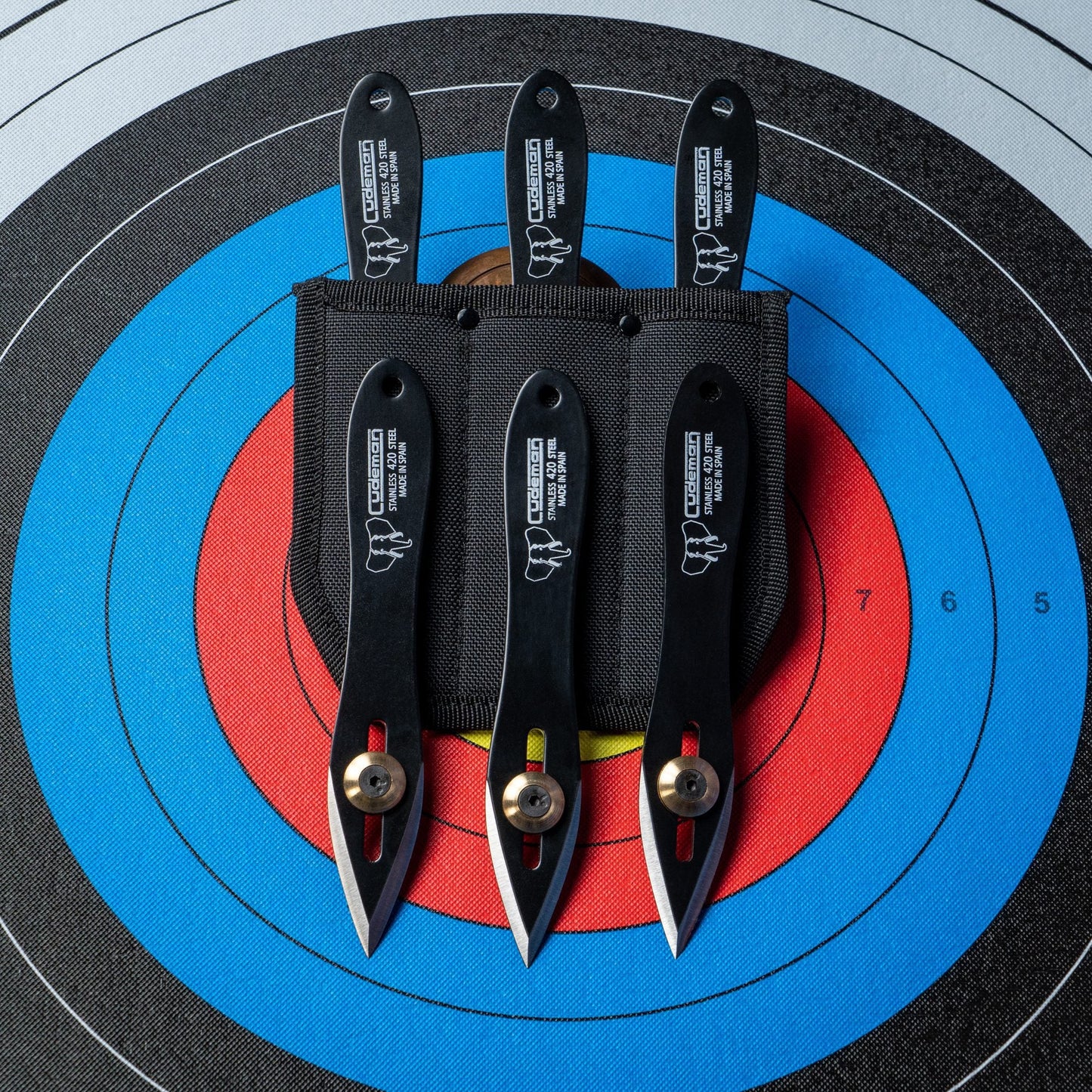 CUDEMAN 180 Folding Knife with Stainless Steel Blade and Wood Handle