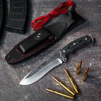 BOINA VERDE CADETE (291-MC) Micarta negra satinada con separador rojo + KIT COMPLETO