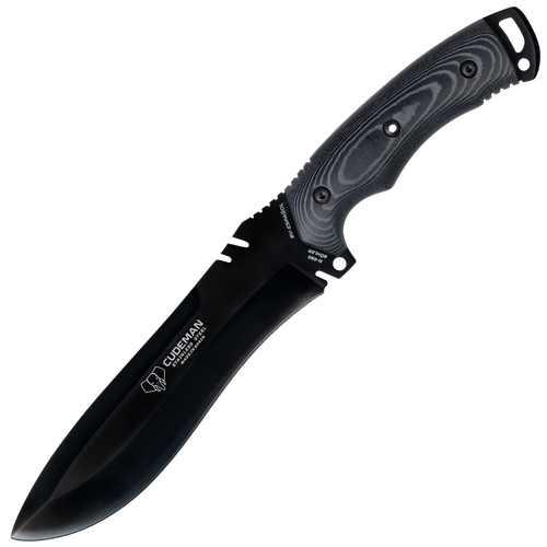 Cudeman Boina Verde Espanol Black-Coated Tactical Knife