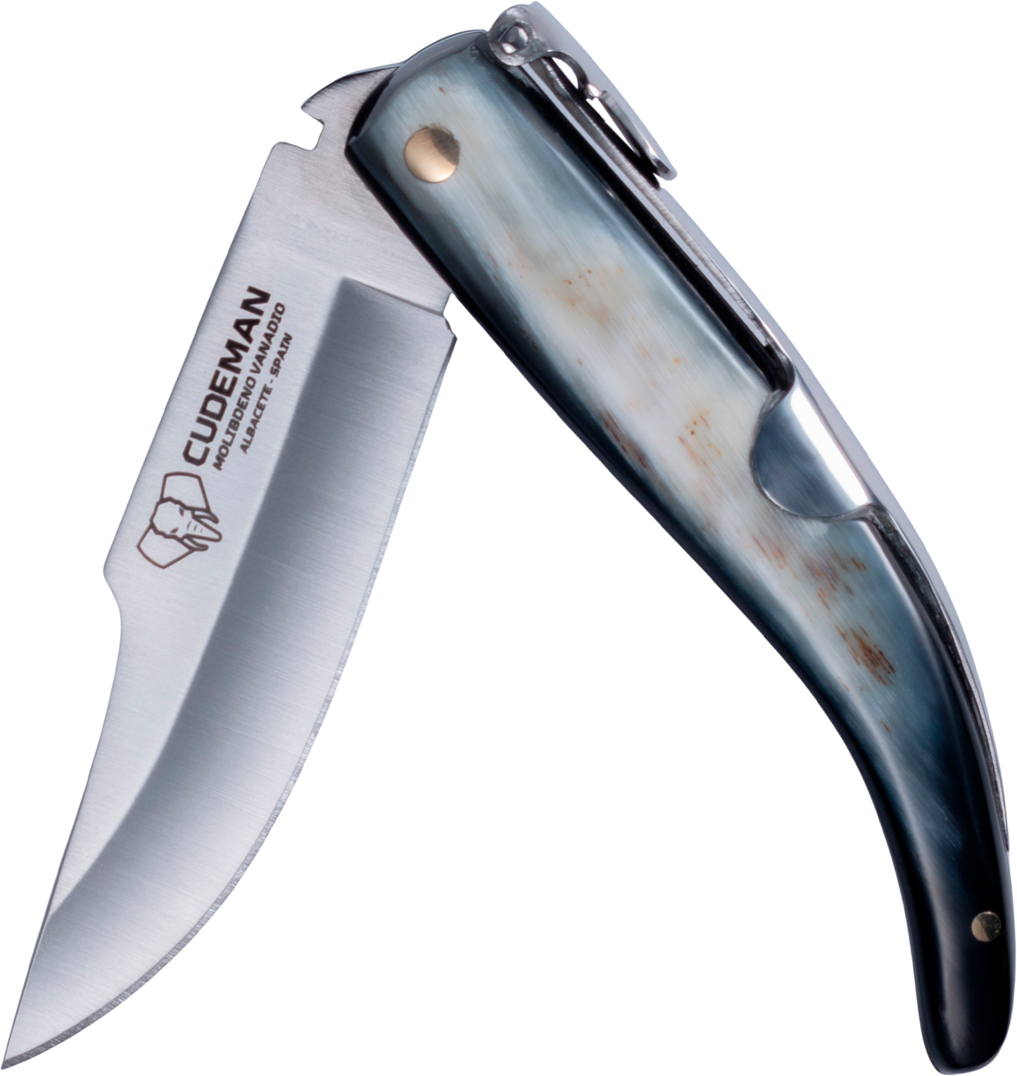 Cudeman Albacetena Bull Horn Pocket Knife