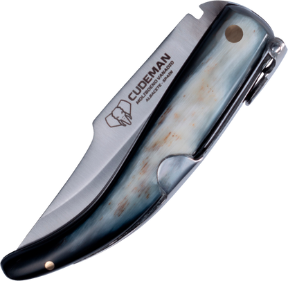 Cudeman Albacetena Bull Horn Pocket Knife