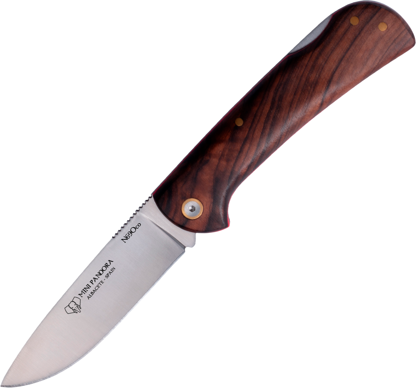 Cudeman Mini Pandora Satin Walnut Pocket Knife