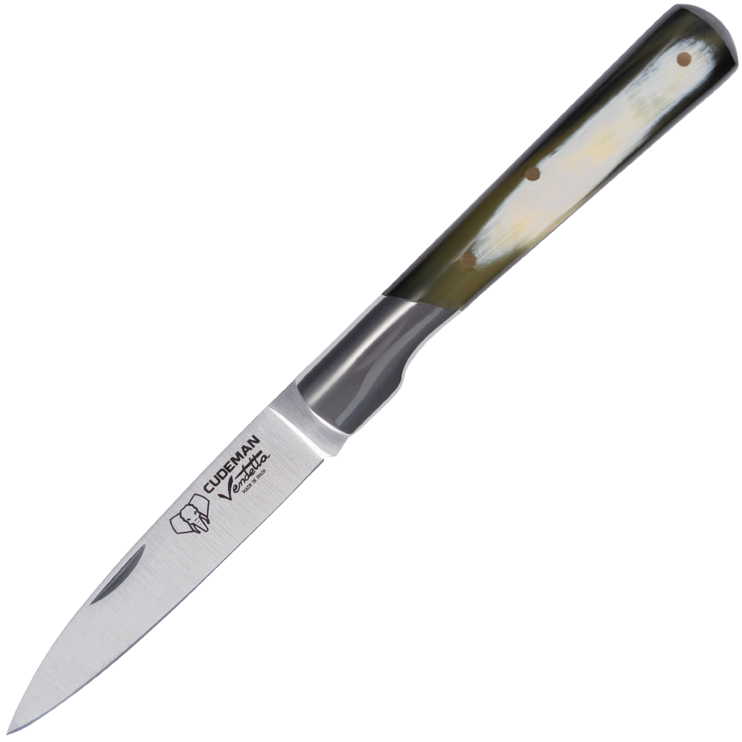 Cudeman VENDETTA Bull Horn Pocket Knife with Bolster