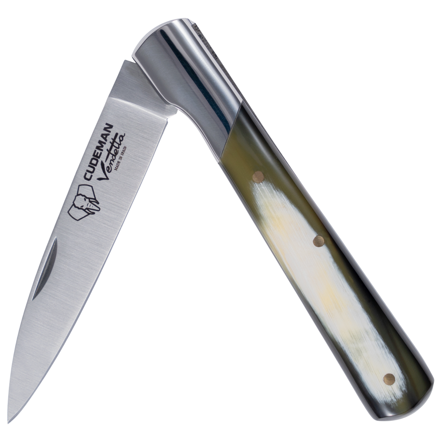 Cudeman VENDETTA Bull Horn Pocket Knife with Bolster