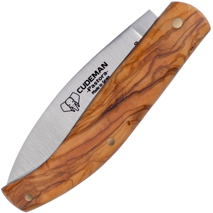 Cudeman Pastora Olive Wood Pocket Knife