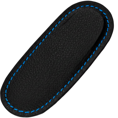 Cudeman Sheath ref. 627 - Black Skai with Red Stitching