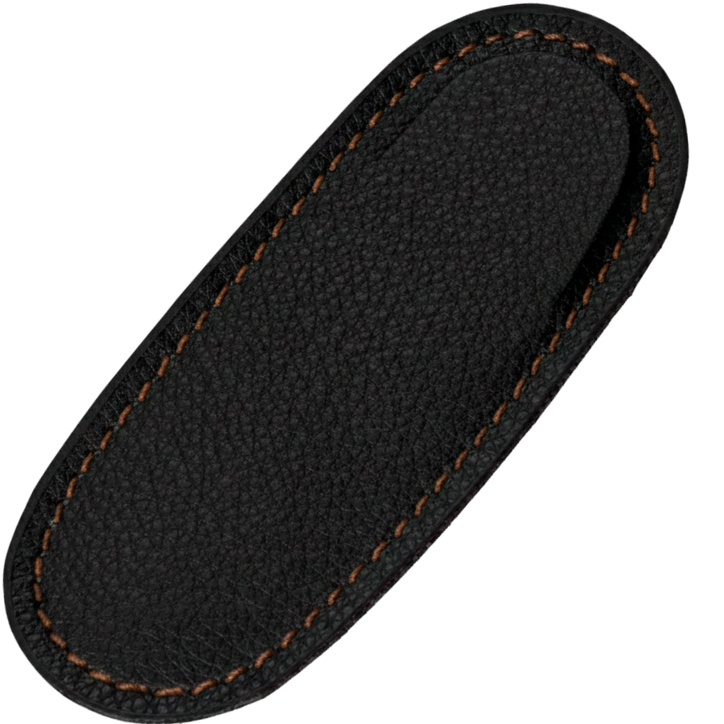 Cudeman Sheath ref. 627 - Black Skai with Red Stitching