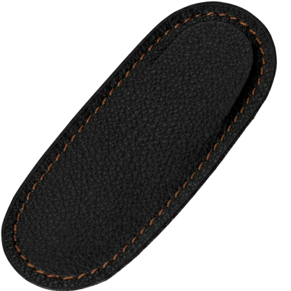 Cudeman Sheath ref. 627 - Black Skai with Red Stitching