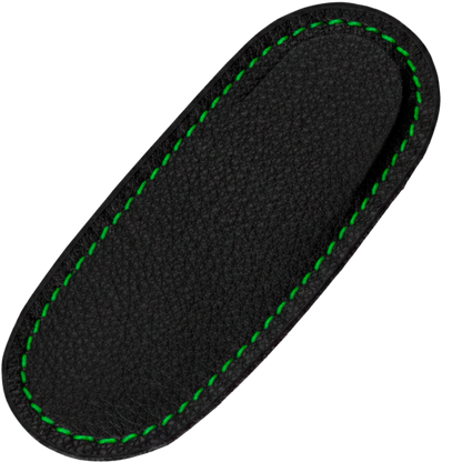 Cudeman Sheath ref. 627 - Black Skai with Red Stitching